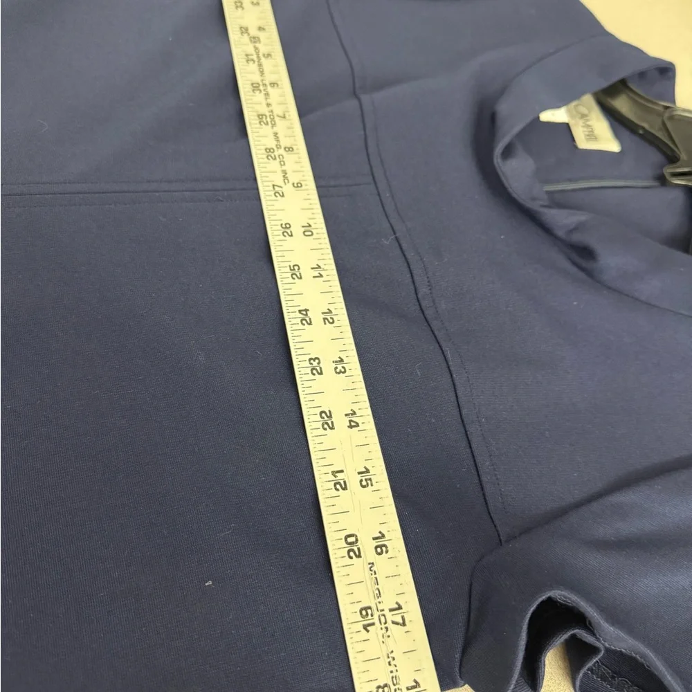 SARA CAMPBELL SIZE SMALL NAVY BLUE PONTE KNIT SHIFT DRESS WITH POCKETS NEW - Picture 6 of 7